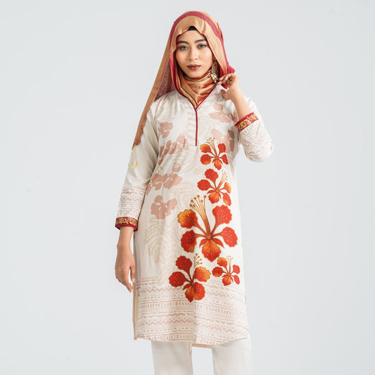 Women's Blended Silk Kurti