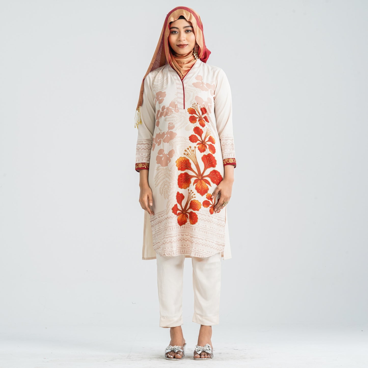 Women's Blended Silk Kurti