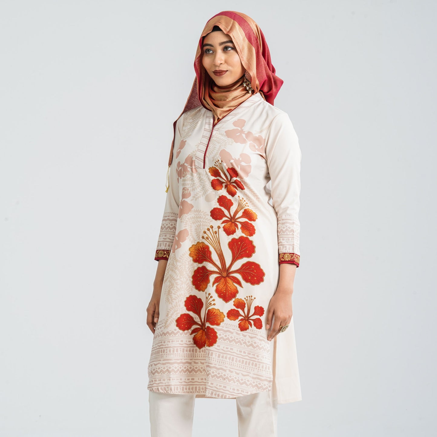 Women's Blended Silk Kurti