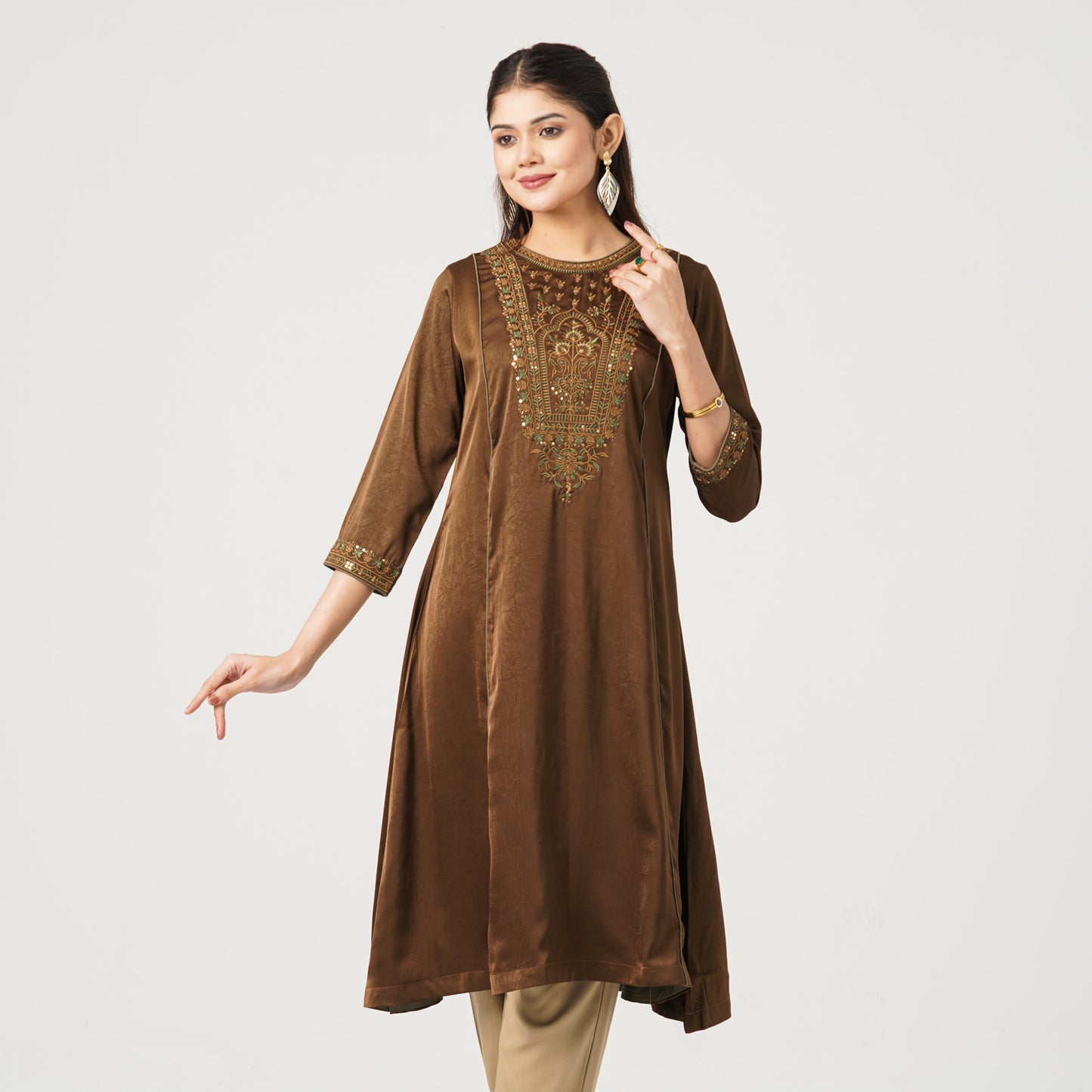 Women’s Cracked Silk Kurti