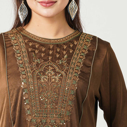 Women’s Cracked Silk Kurti