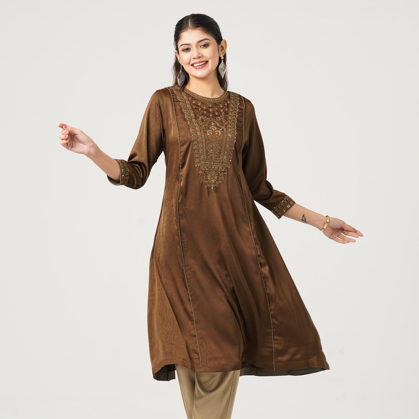Women’s Cracked Silk Kurti