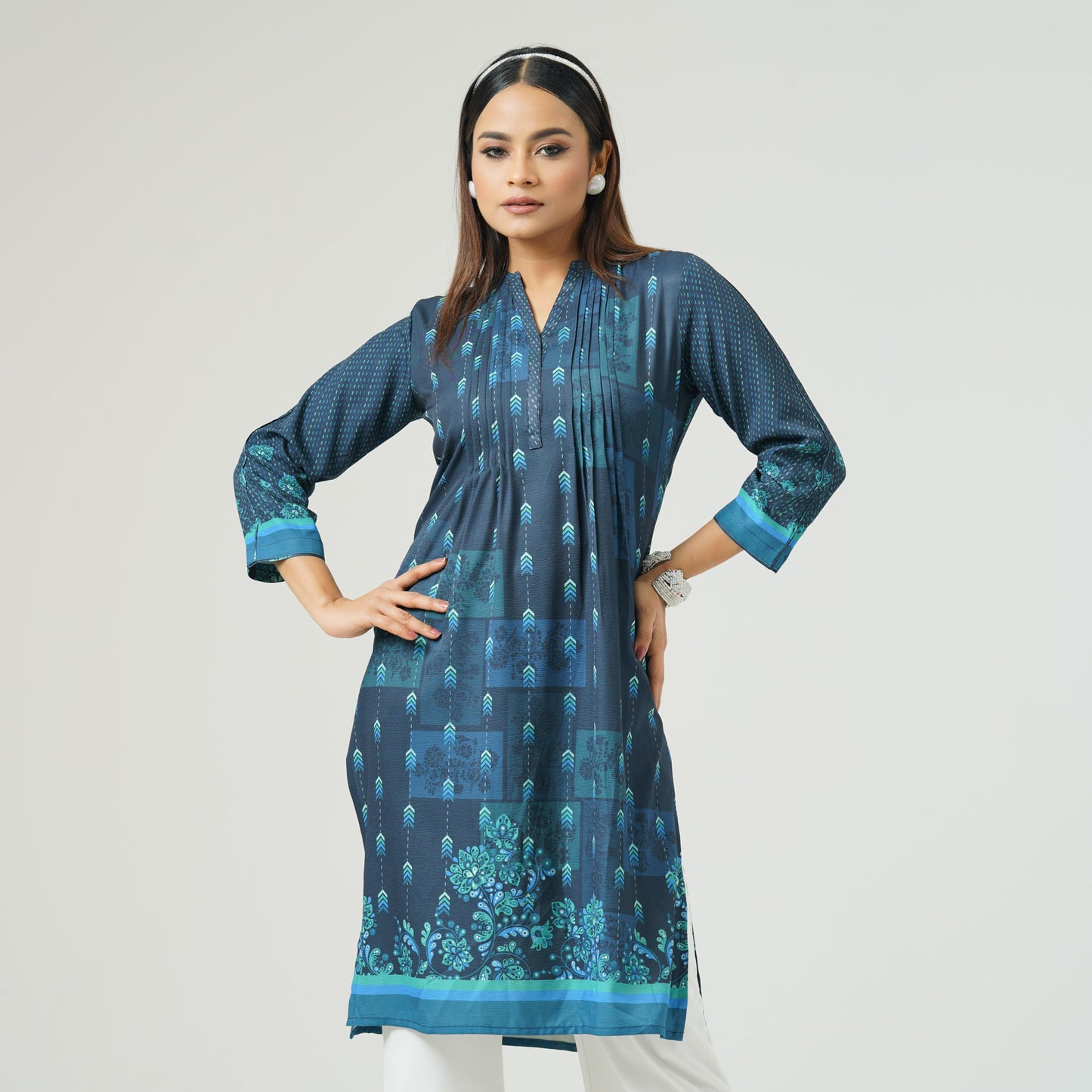 Women's Blue Kurti