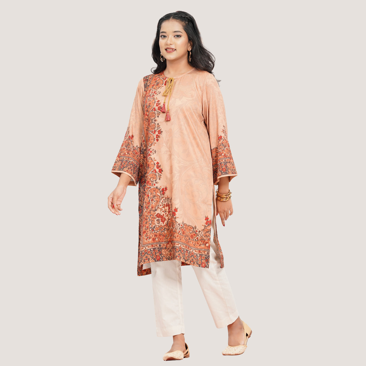 Women's Beige Kurti