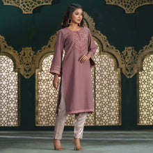 Load image into Gallery viewer, ETHNIC HIGH RANGE KURTI-DUSTY PINK
