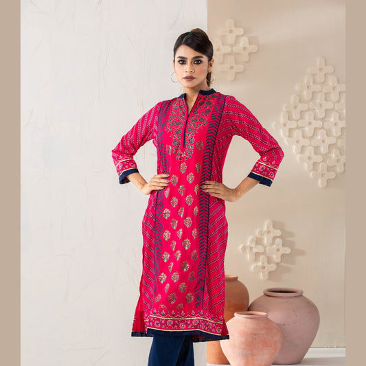 Womens Magenta Kurti