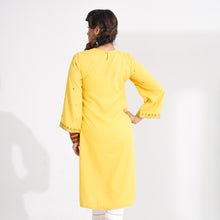 Load image into Gallery viewer, Ethnic High Range Kurti-YELLOW
