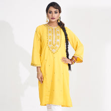 Load image into Gallery viewer, Ethnic High Range Kurti-YELLOW
