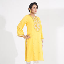 Load image into Gallery viewer, Ethnic High Range Kurti-YELLOW
