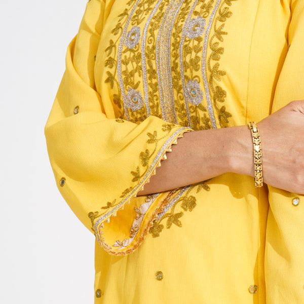 Women Yellow Kurti