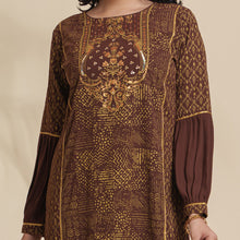 Load image into Gallery viewer, Ladies Average Kurti- Brown
