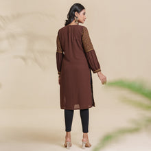 Load image into Gallery viewer, Ladies Average Kurti- Brown
