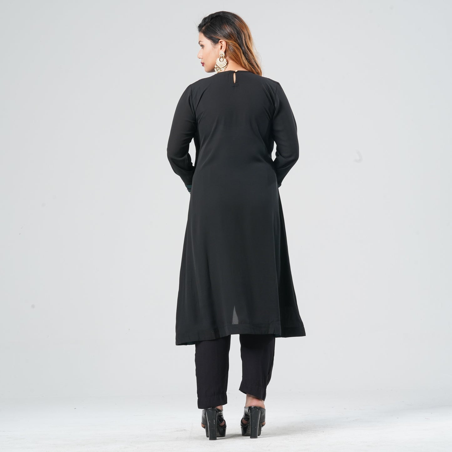 Women’s Georgette Double-Layered Kurti