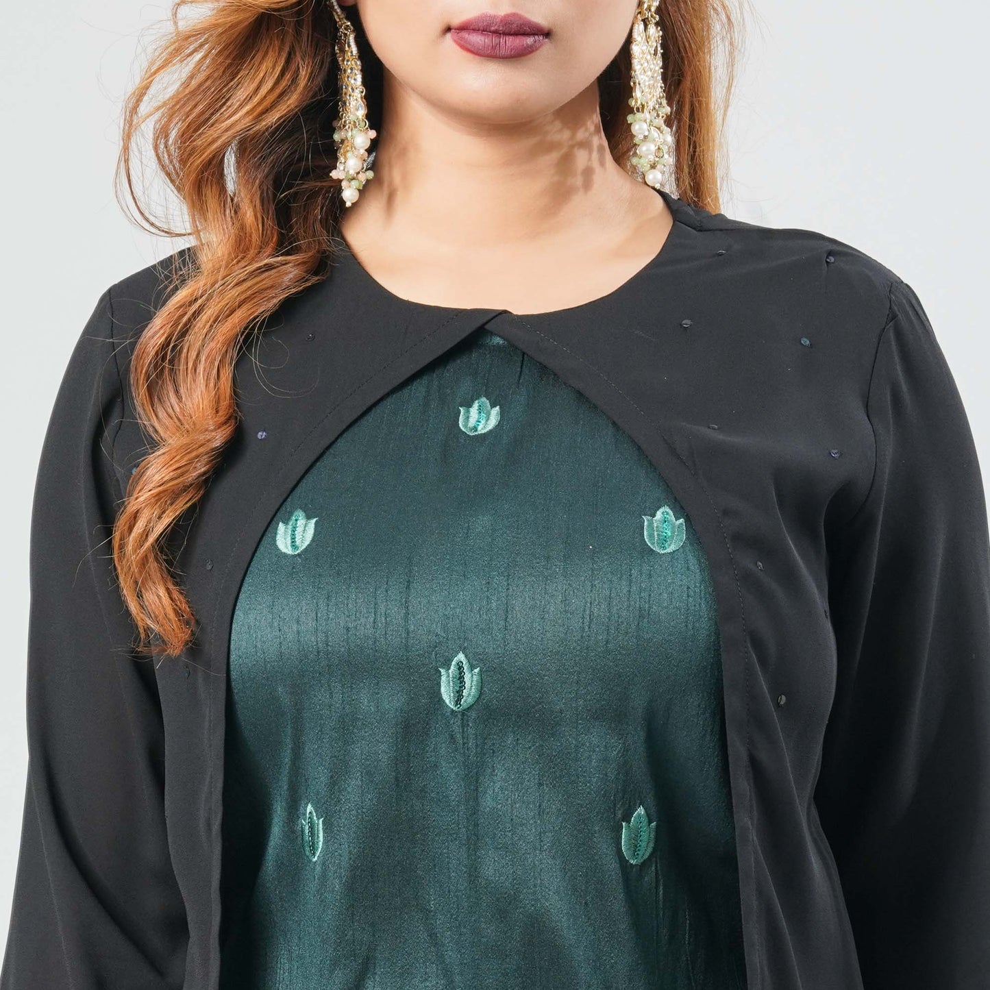 Women’s Georgette Double-Layered Kurti