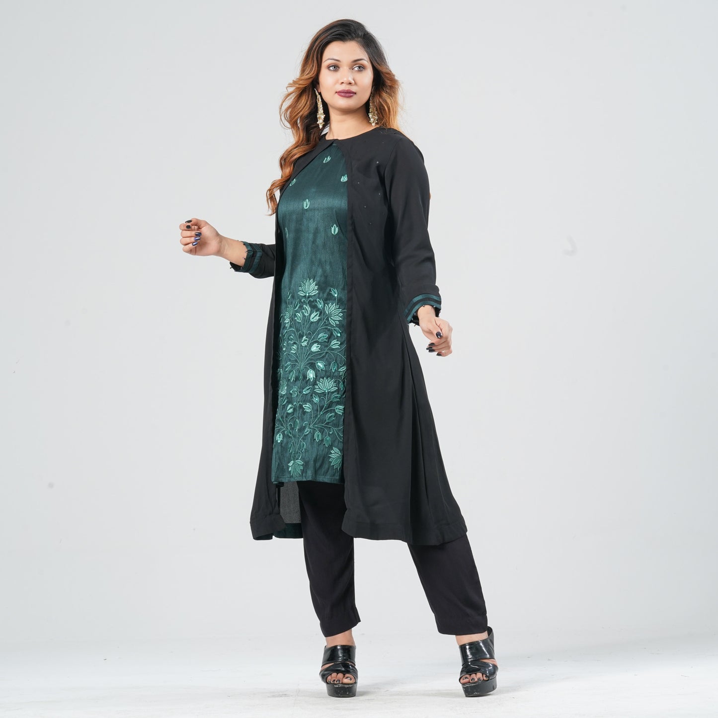 Women’s Georgette Double-Layered Kurti