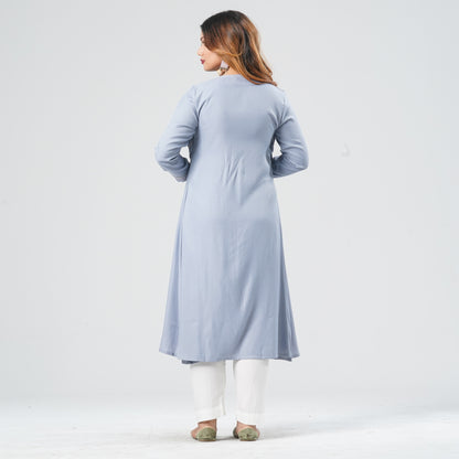 Women’s Georgette Layered Kurti