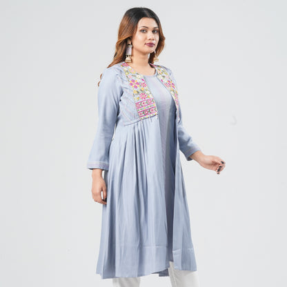 Women’s Georgette Layered Kurti
