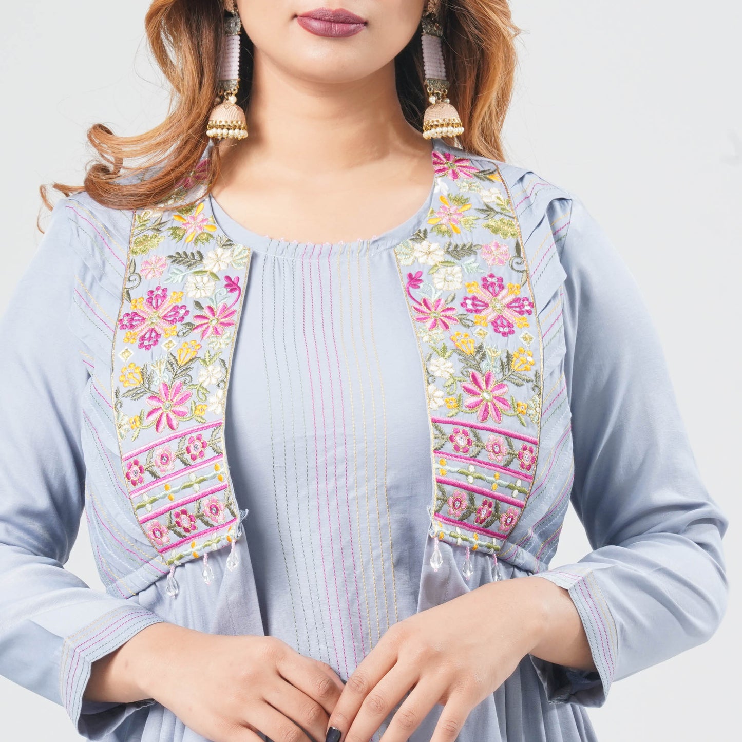 Women’s Georgette Layered Kurti