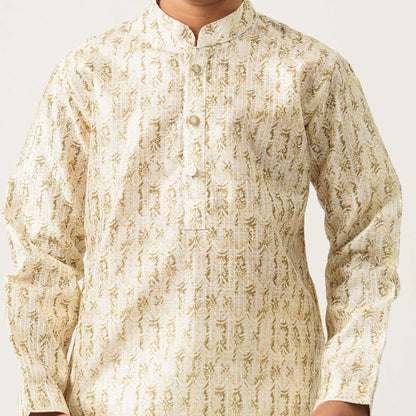 Boy's Olive Panjabi