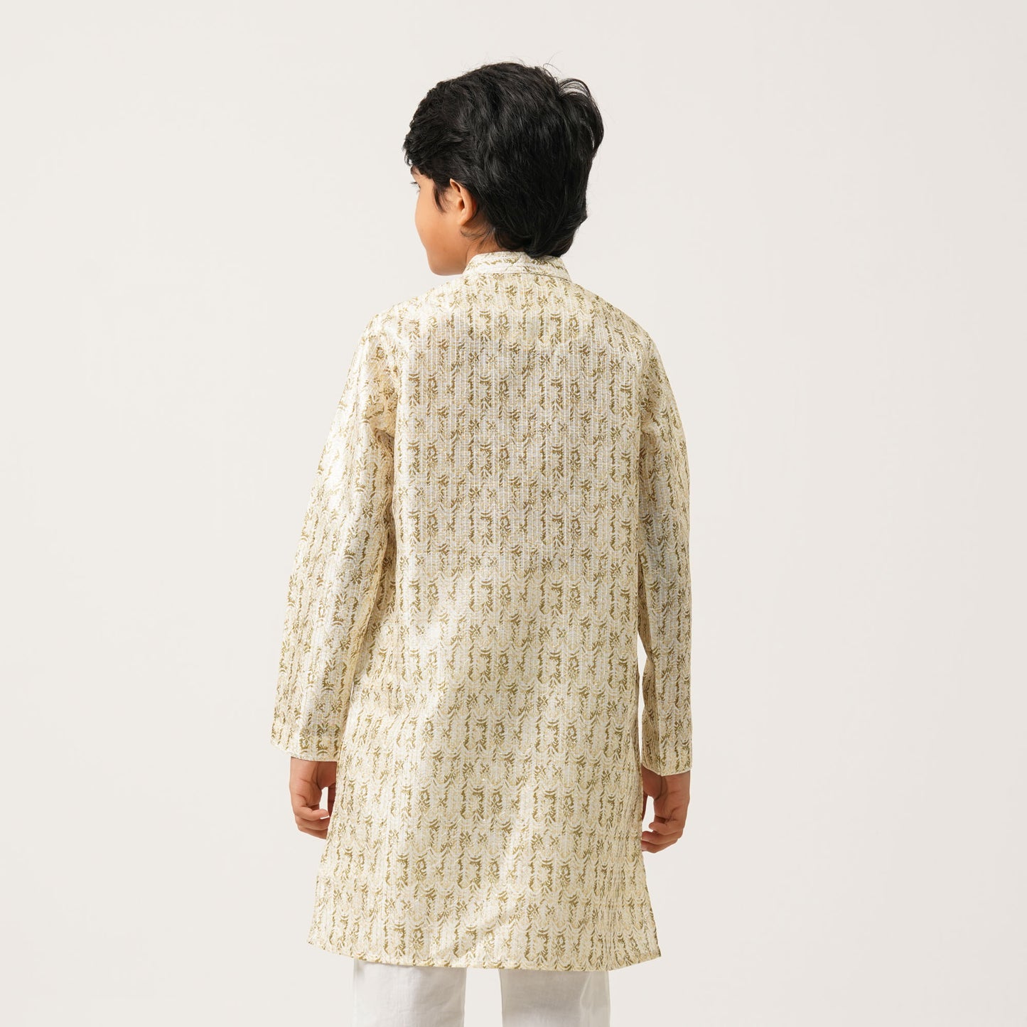 Boy's Olive Panjabi