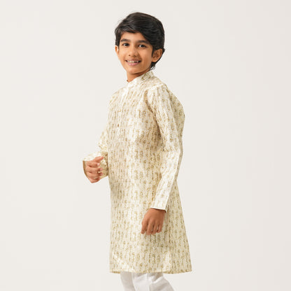 Boy's Olive Panjabi