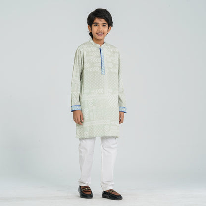 Boy's Blended Silk Panjabi