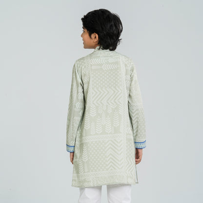 Boy's Blended Silk Panjabi