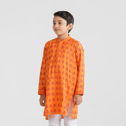 Boy’s Orange Panjabi