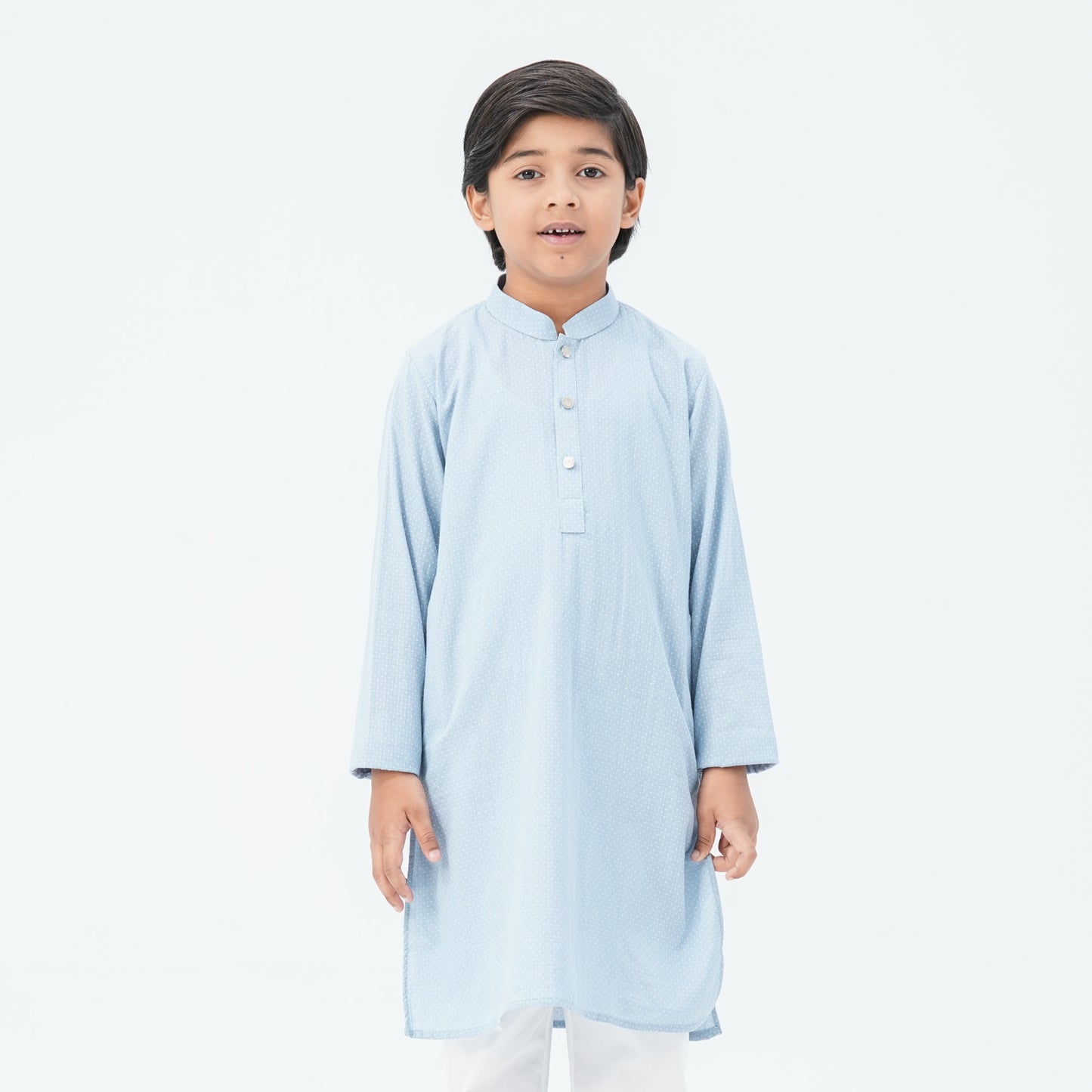 Boy's Cotton Sky Blue Panjabi