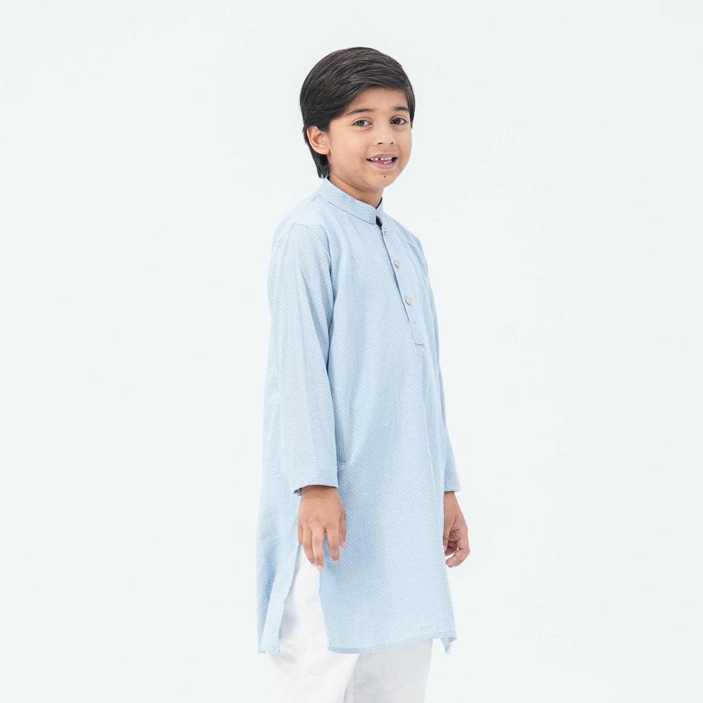 Boy's Cotton Sky Blue Panjabi
