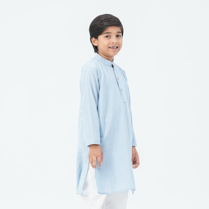 Boy's Cotton Sky Blue Panjabi