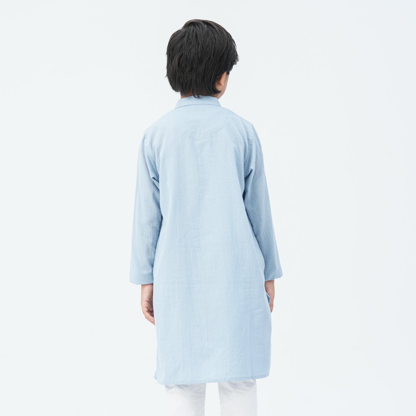 Boy's Cotton Sky Blue Panjabi