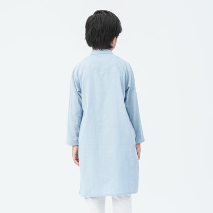 Boy's Cotton Sky Blue Panjabi