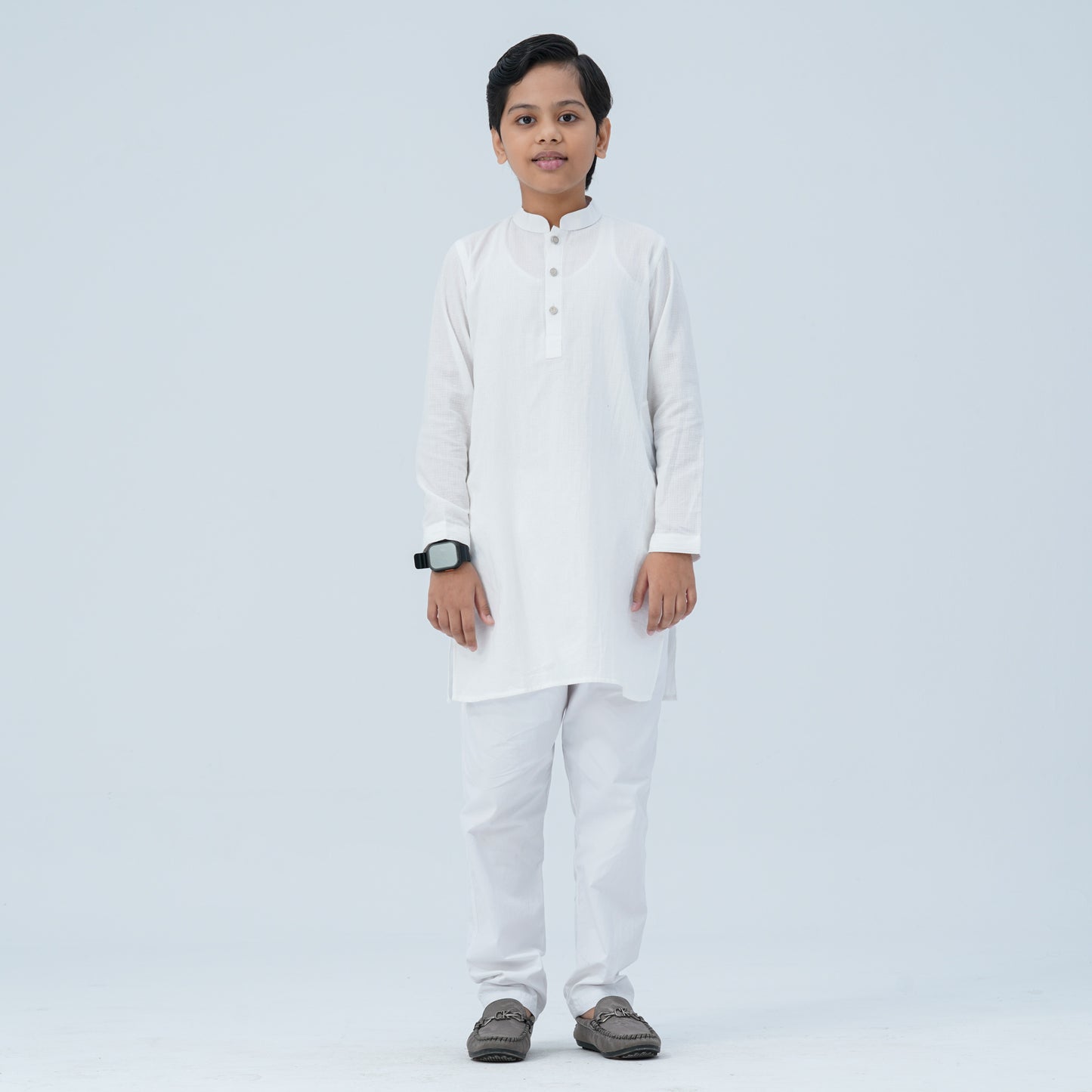 Boy's Cotton White Panjabi