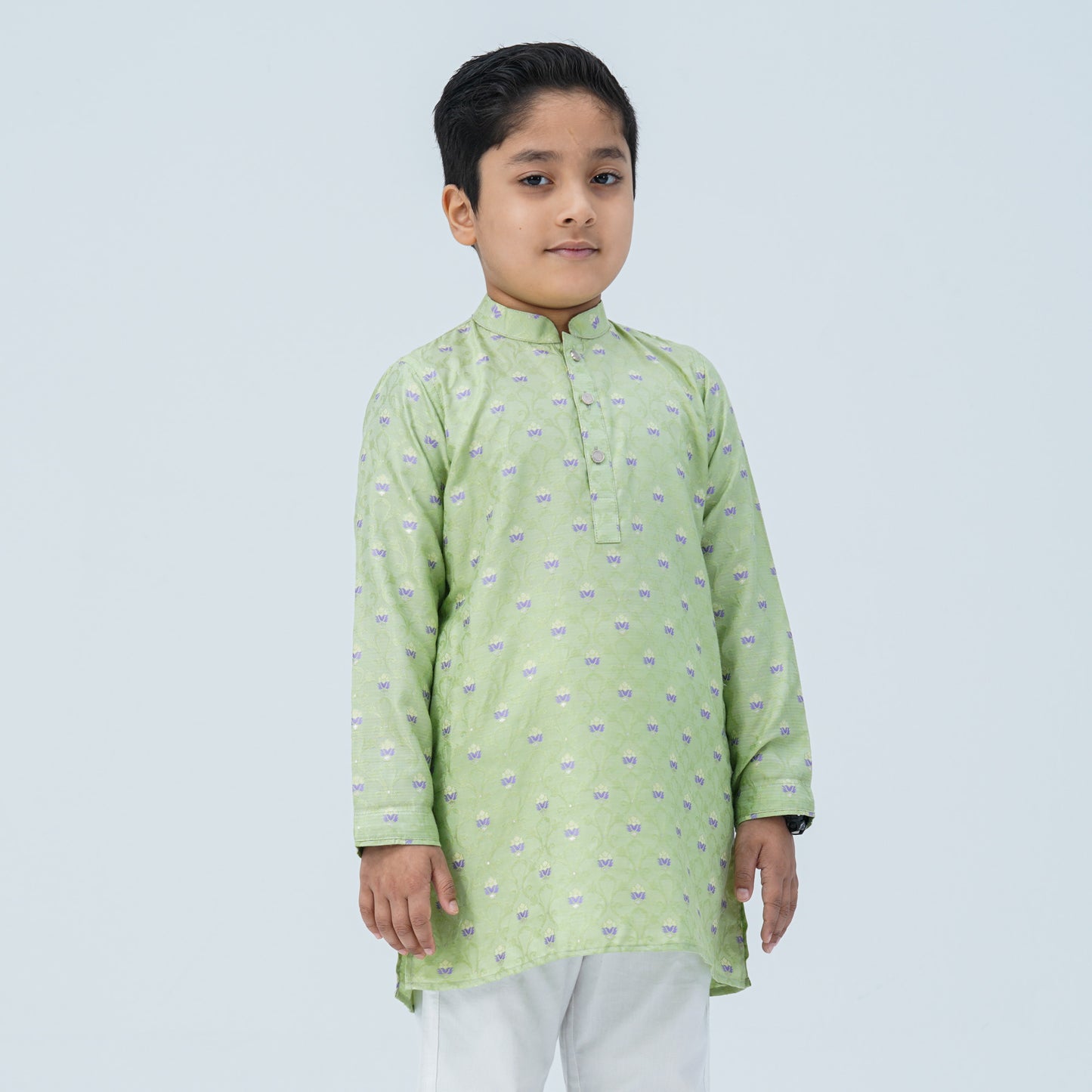 Boy's Cotton Green Panjabi