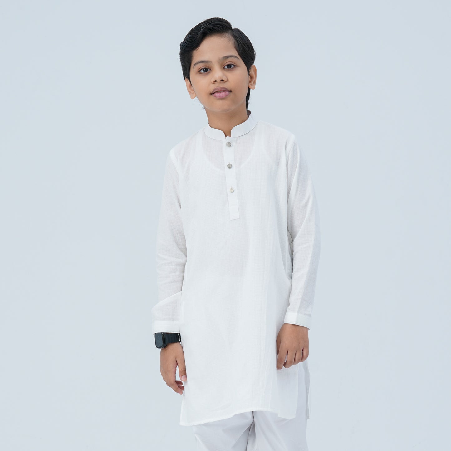 Boy's Cotton White Panjabi