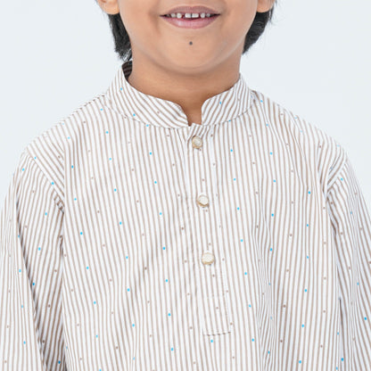 Boy's Cotton Beige Panjabi