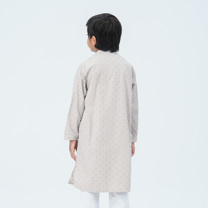 Boy's Cotton Beige Panjabi