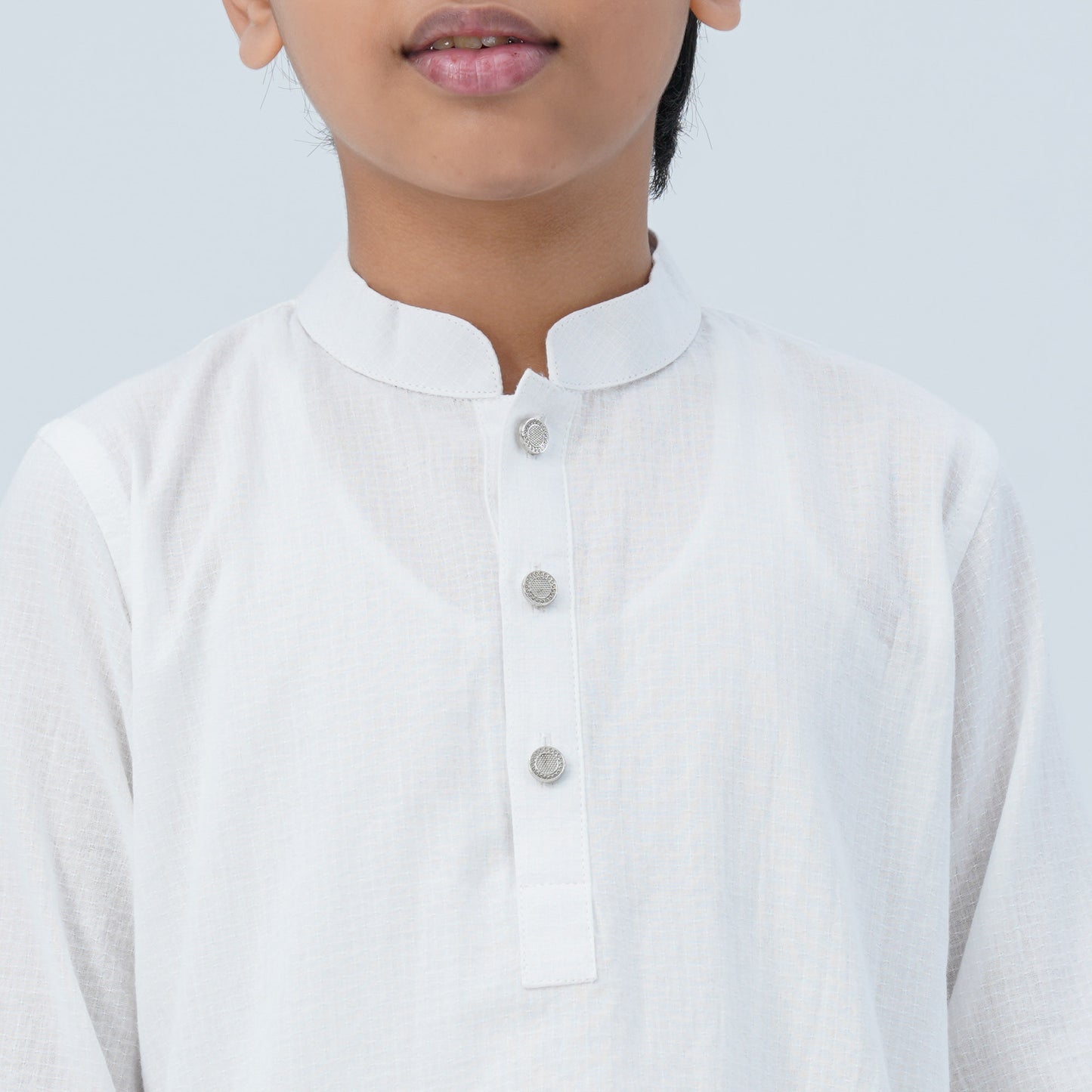 Boy's Cotton White Panjabi