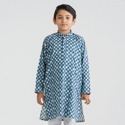 Boy’s Indigo Panjabi