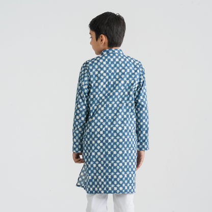 Boy’s Indigo Panjabi