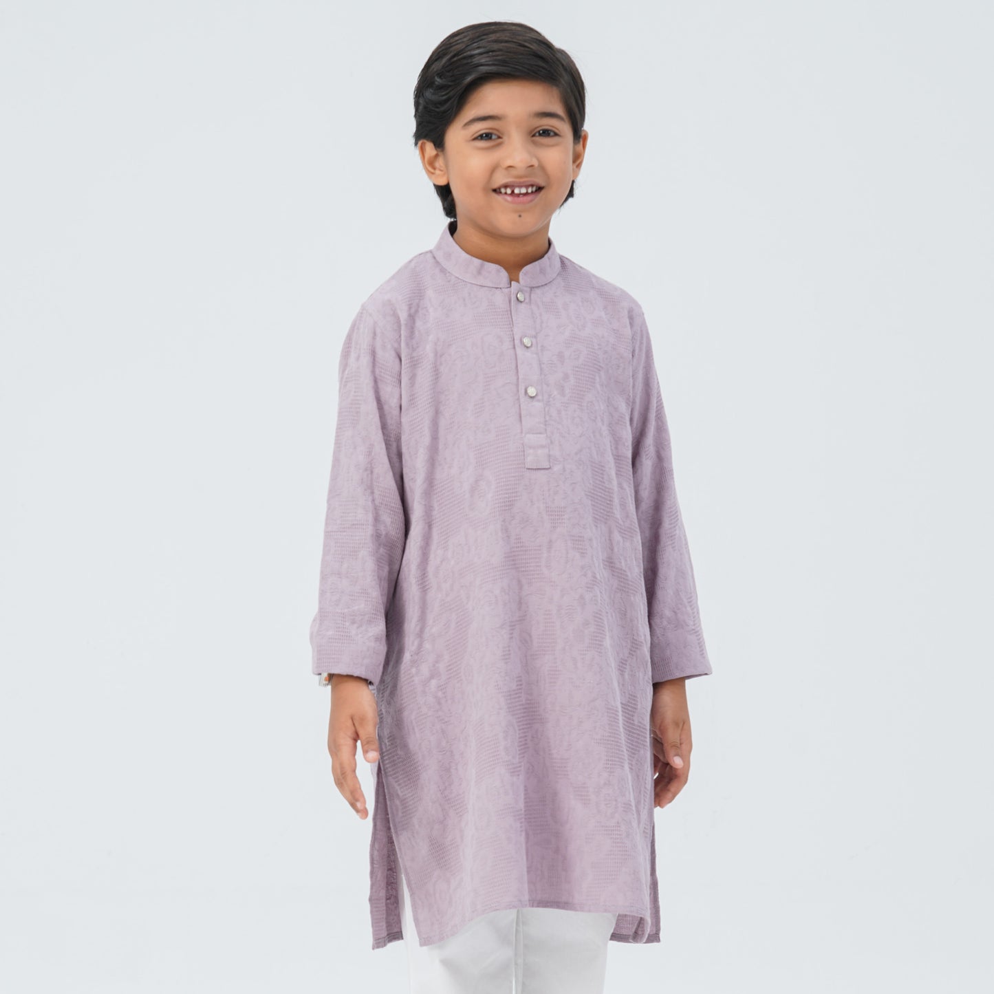 Boy's Blended Cotton Basic Panjabi