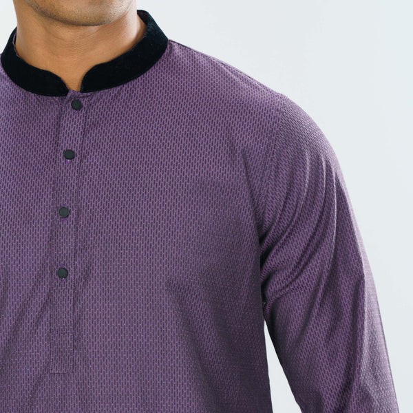 MENS BASIC PANJABI-PURPLE