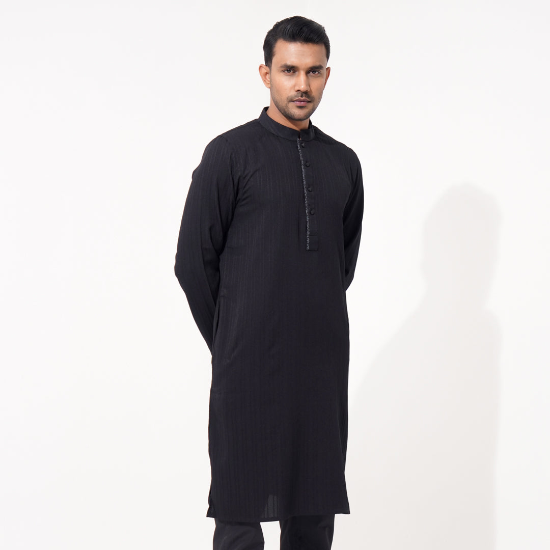 Men Black Panjabi