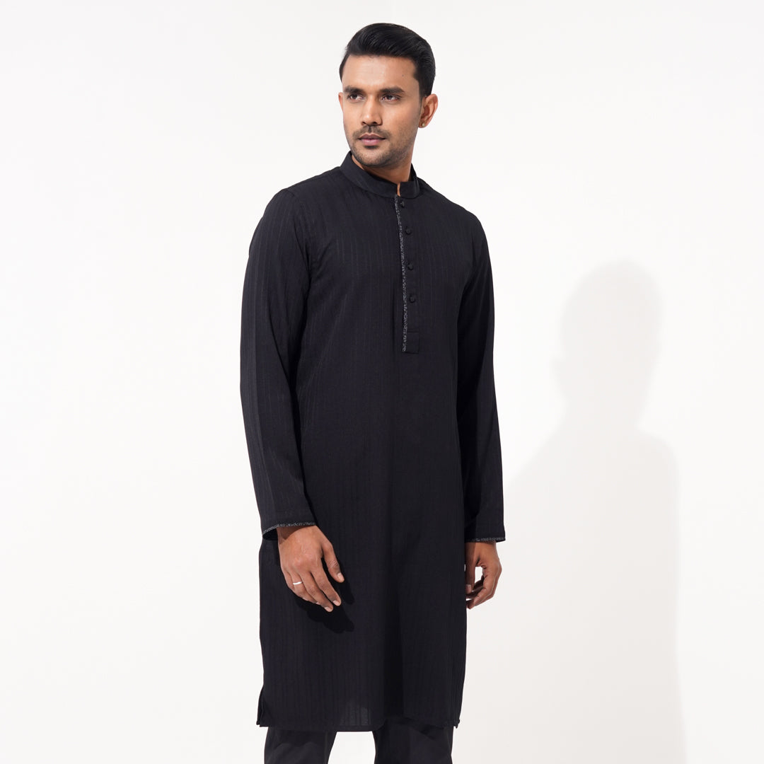 Men Black Panjabi