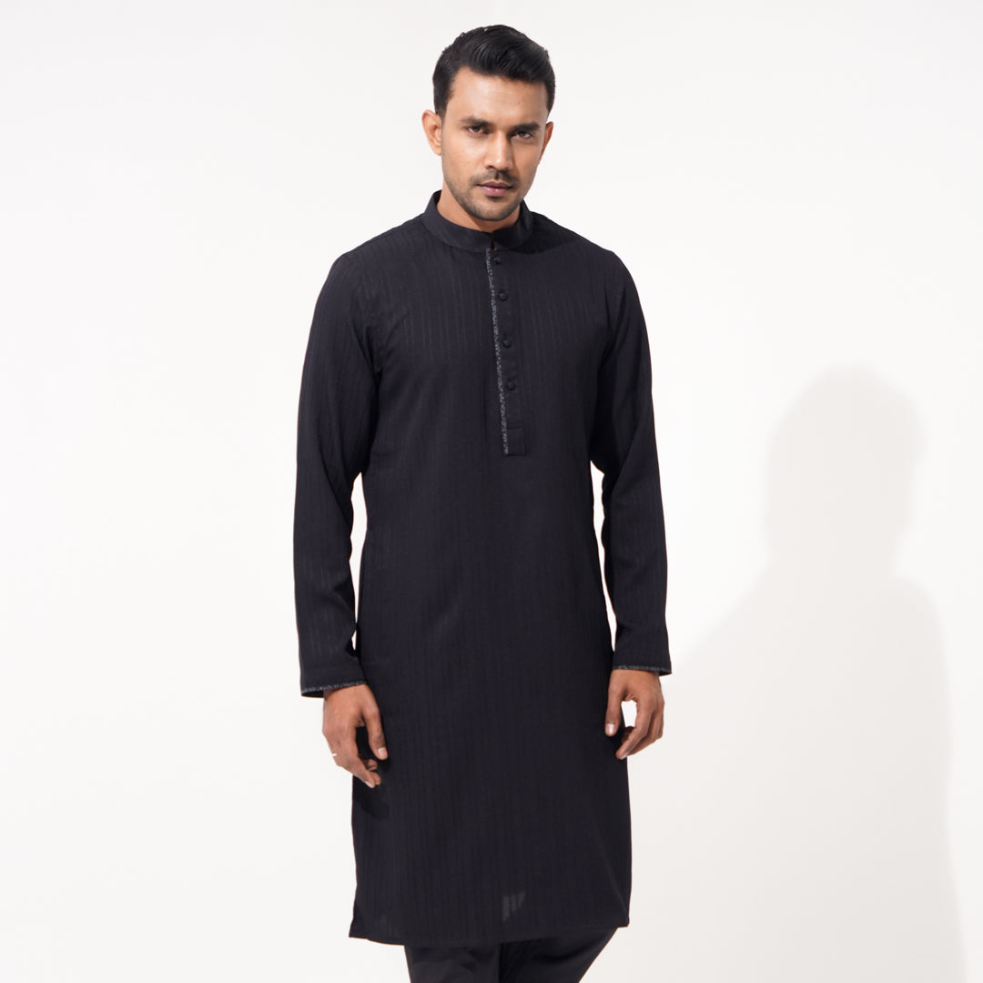 Men Black Panjabi