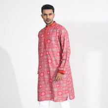 Load image into Gallery viewer, Mens Burnt Orange Printed Panjabi
