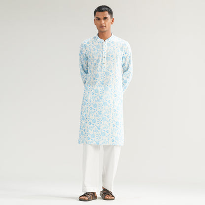 Mens White Panjabi