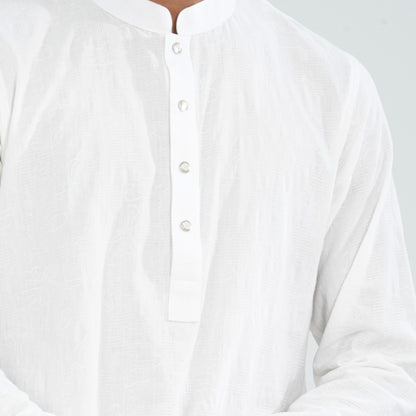 Men's White Panjabi