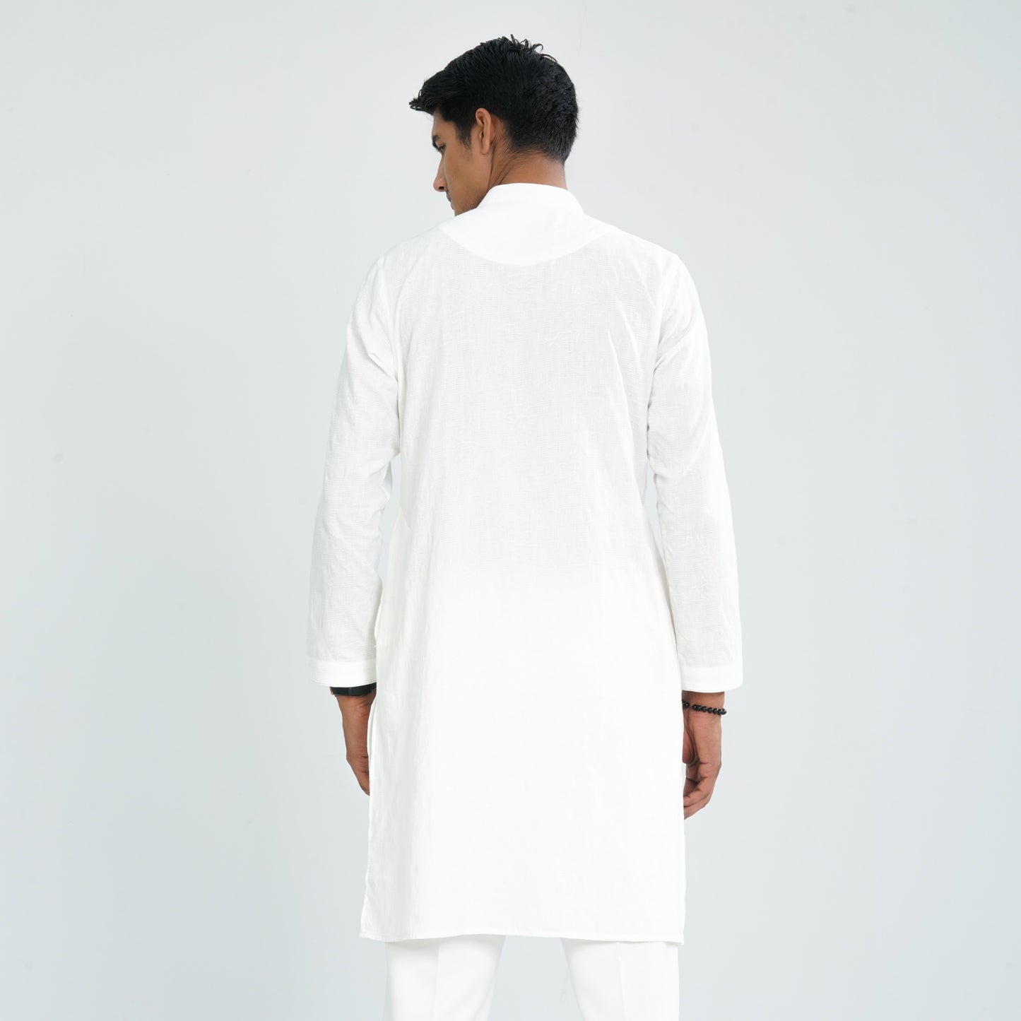 Men's White Panjabi